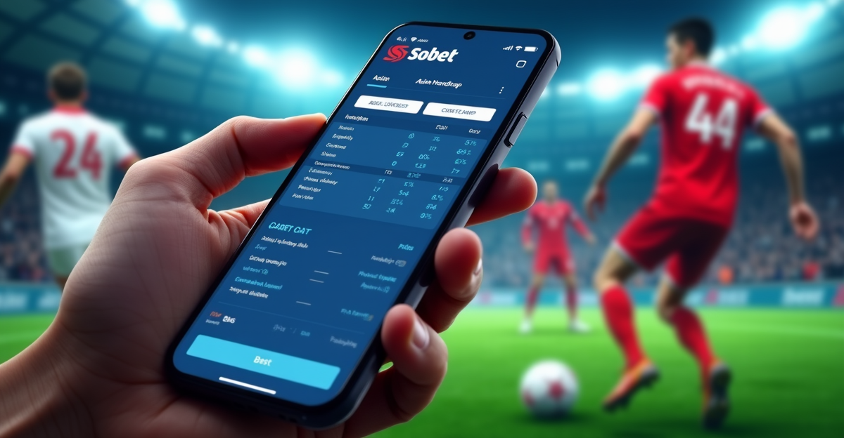 Sbobet Asian Handicap betting screen with football match